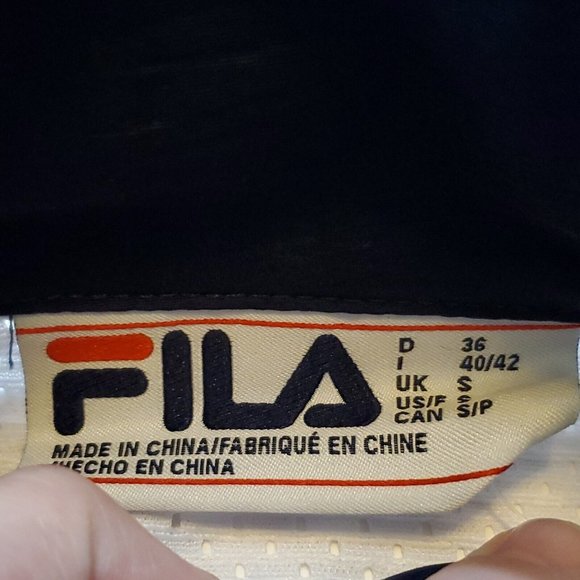 NWT Fila Gigi 1/4 Zip Track Jacket Blue White Women's Small Brand New With Tags - Picture 5 of 9